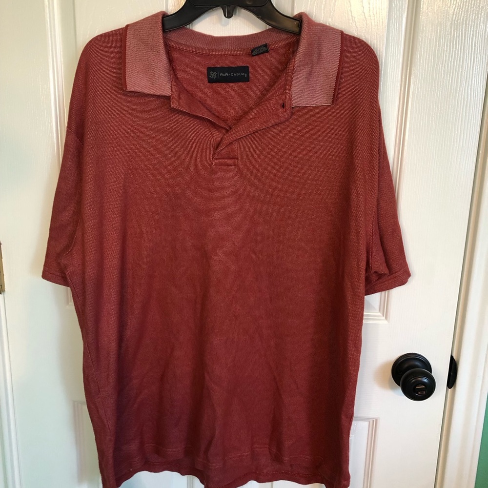R & R Casual Mens XL Polo Shirt